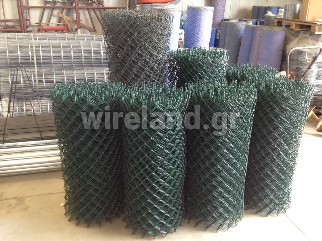 Plasticised chain link steel wire